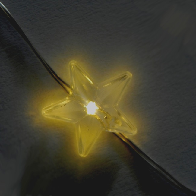 STAR LED   Ghirlanda con 20 stelline   - 