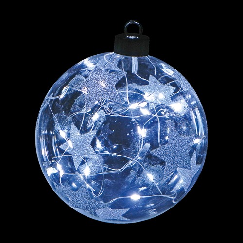 christmas glass ball with microled