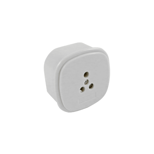 3 pin telephone socket, for wall monting - 