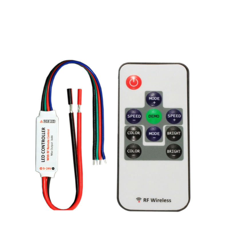 Soplar Personificación Cuaderno Mini controller RGB with remote control - Driver and dimmer - Strip led -  Lyvia - Arteleta International S.p.A. - Components, materials and  electrical items