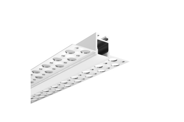 StarlandLed - Profilo LED 6 x 1 m, 6 pezzi, profilo in alluminio a forma di U con copertura, tappi e clip di montaggio per strisce di luci a LED