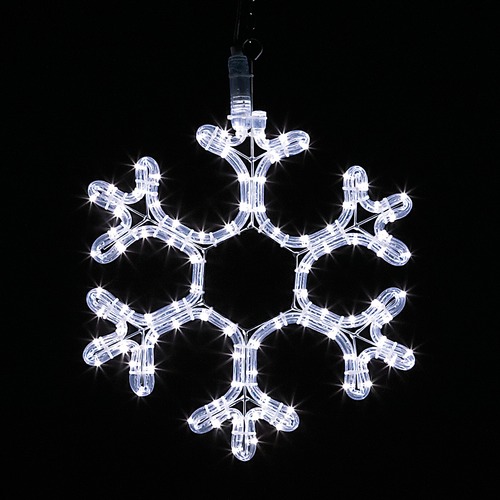 decorazione luminosa led: fiocco di neve