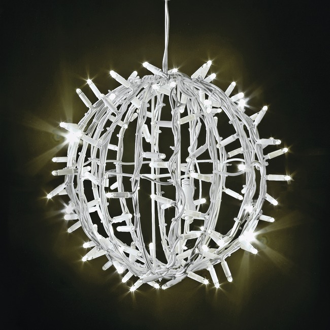 3D led ball - bianco caldo