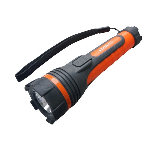 bi-component shockproof rubber led torch