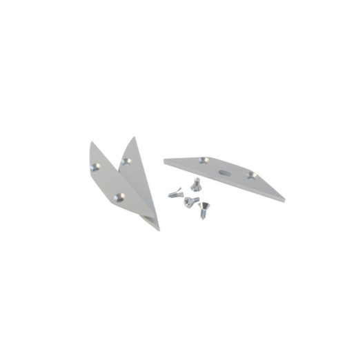 Set 1 tappo forato + 2 tappi ciechi in alluminio anodizzato - 