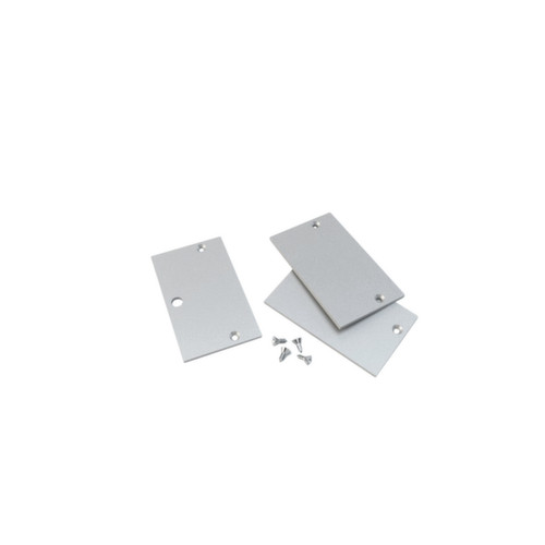 Set 1 tappo forato + 2 tappi ciechi in alluminio anodizzato - 