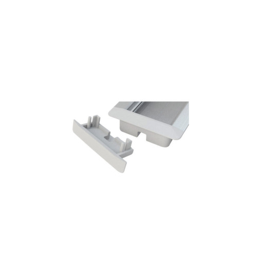 Set 2 tappi con foro passacavi in plastica  - 