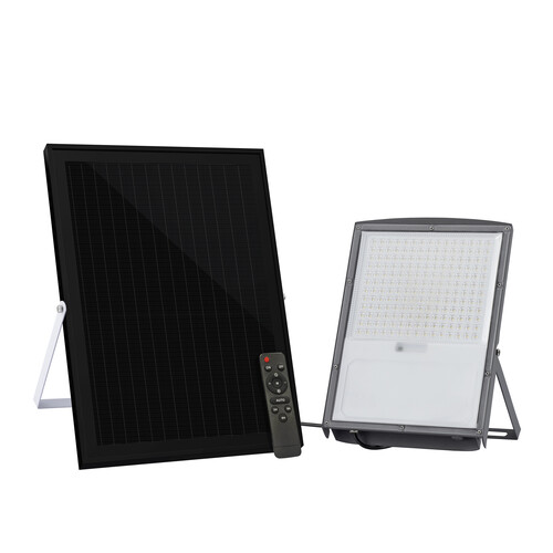 LED FLOODLIGHT WITH SEPARATE SOLAR PANEL - 