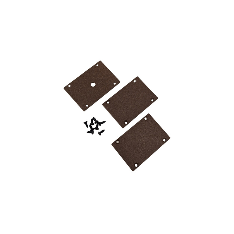 Corten Accessory Set of 2 aluminum caps with Corten-effect finish - Accessories for ...
