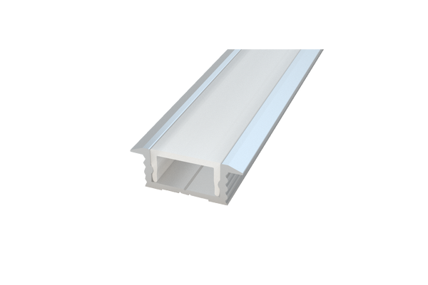 Profilo LED In Alluminio 12 Metri, U-Shape 17x8 Mm, Con Copertura Bianca, Tappi E Clip (Striscia LED Non Inclusa) - 4